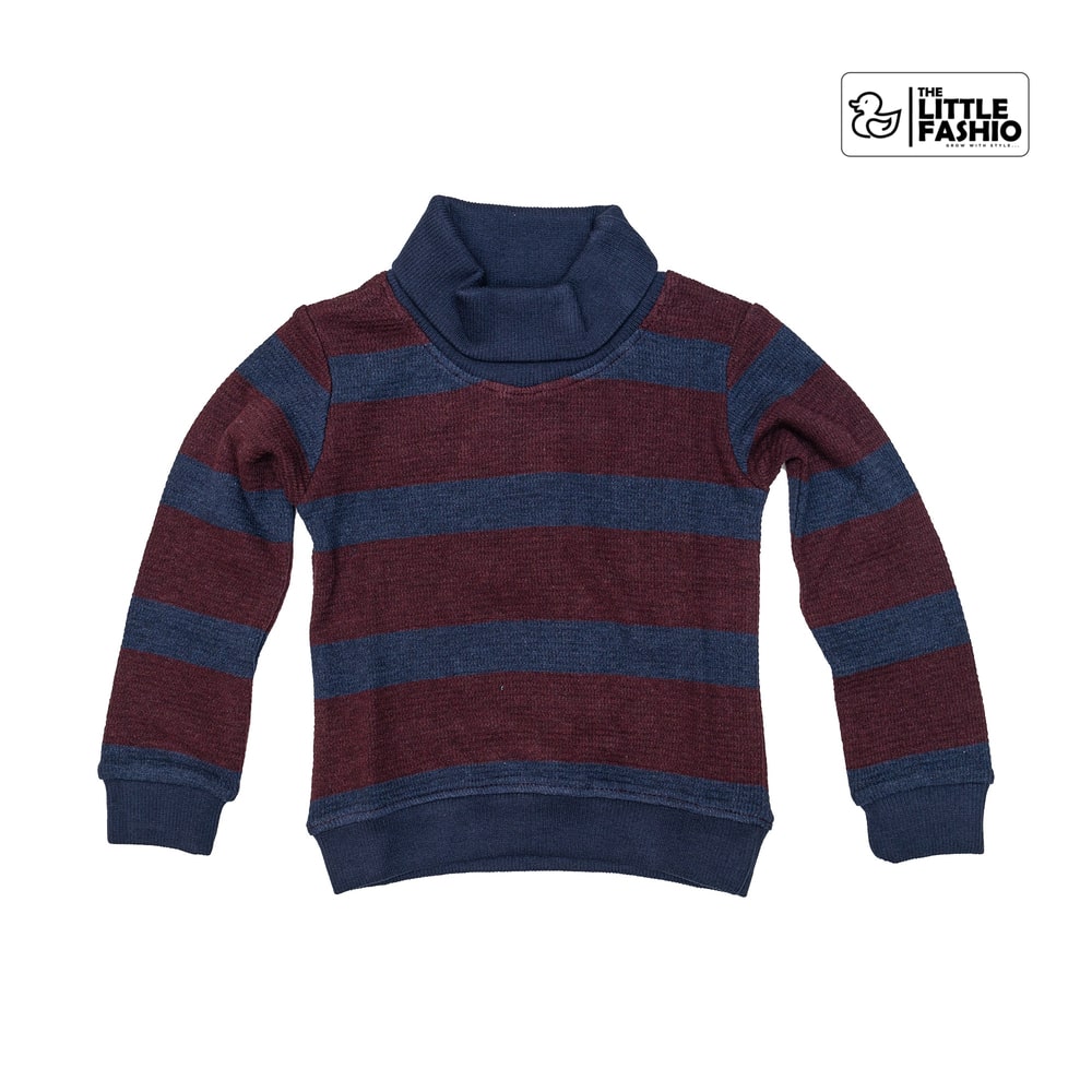 High Neck T-shirt Brown